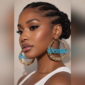 Zodiac Bamboo Hoops (Gemini)